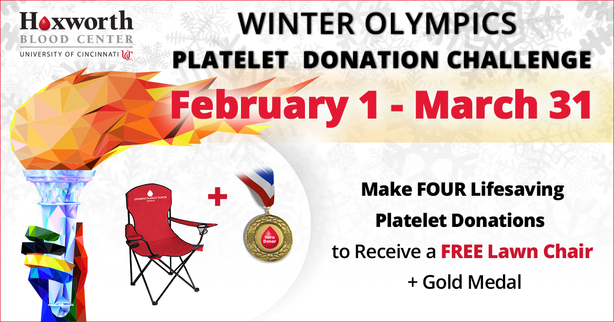 Go For The Gold Platelet Olympics University Of Cincinnati