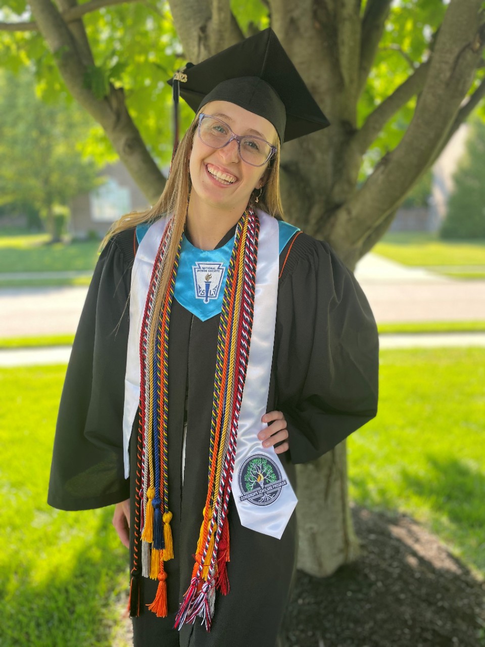 Blood Donor graduate who graduated with honors